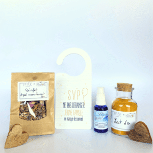 Boite réconfort après l'accouchement par les petits pois