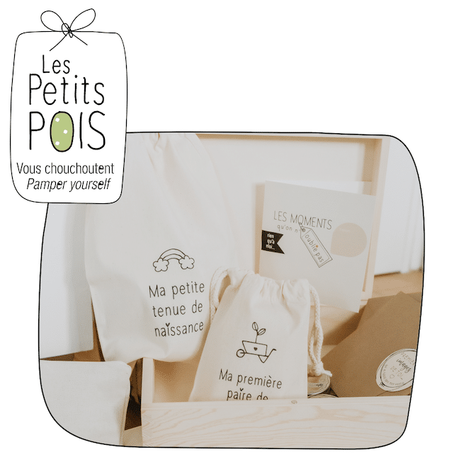 Cadeau de naissance unique par les petits pois